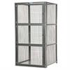 front of 3-tier locker with mesh back